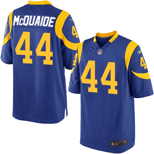 Men's Game Jacob McQuaide Nike Jersey Royal Blue Alternate - #44 NFL Los Angeles Rams